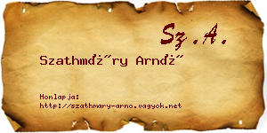 Szathmáry Arnó névjegykártya